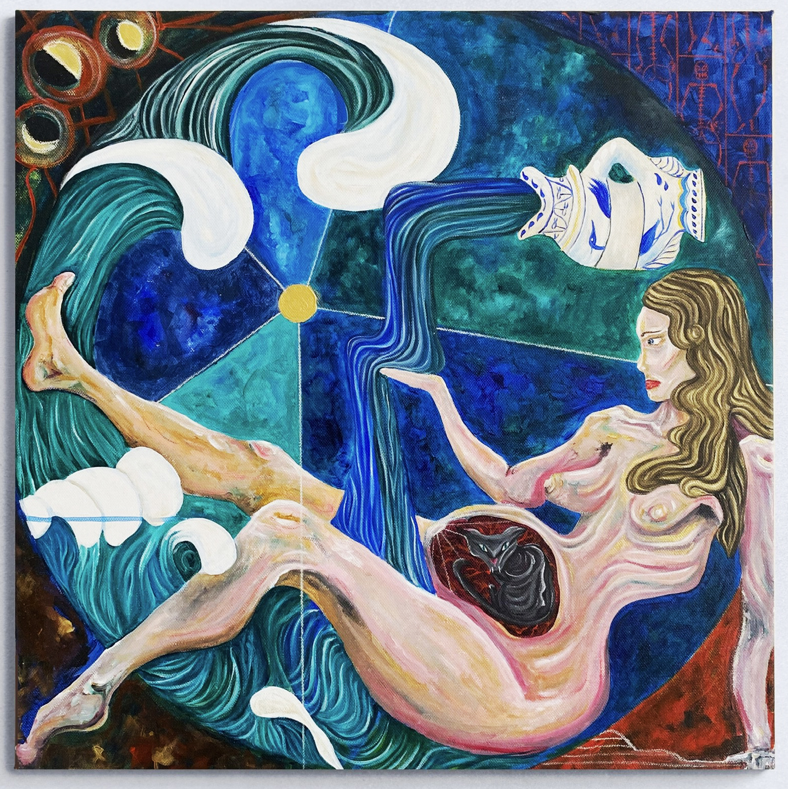 Bubbled World painting